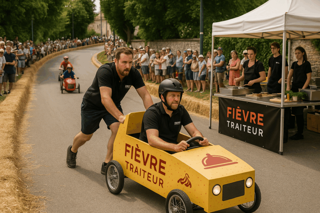 🚗 Fièvre Traiteur en piste à la course de caisses à savon